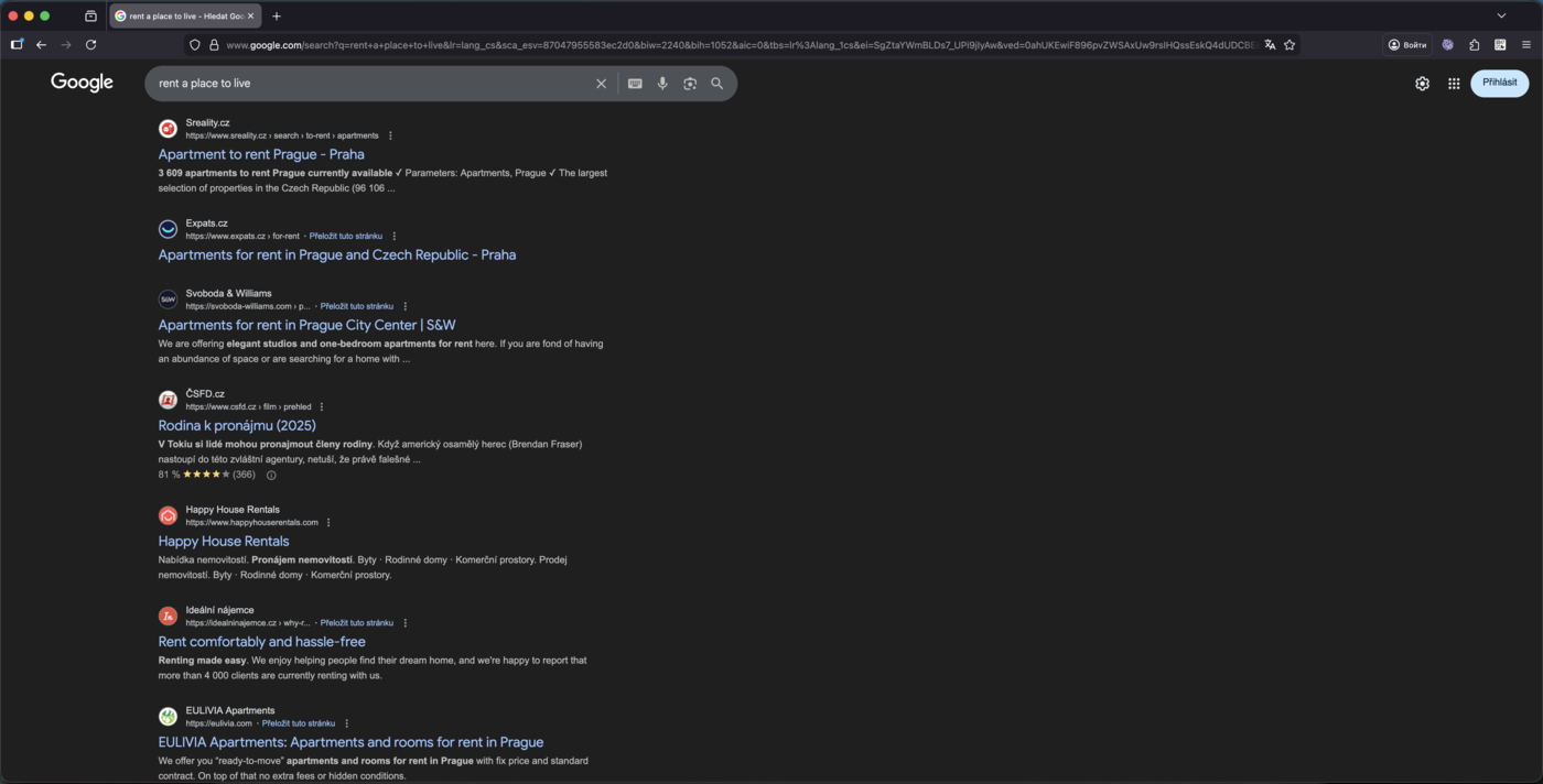 Search engines (for example, Google)